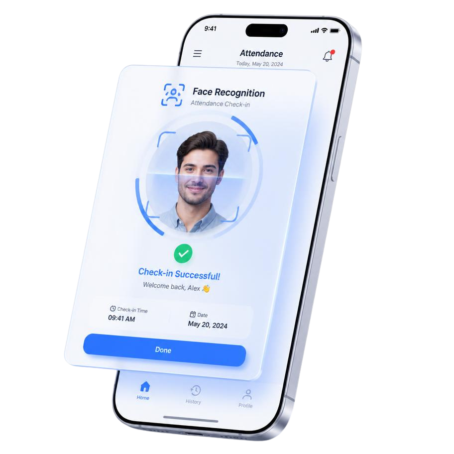 Face recognition attendance on mobile
